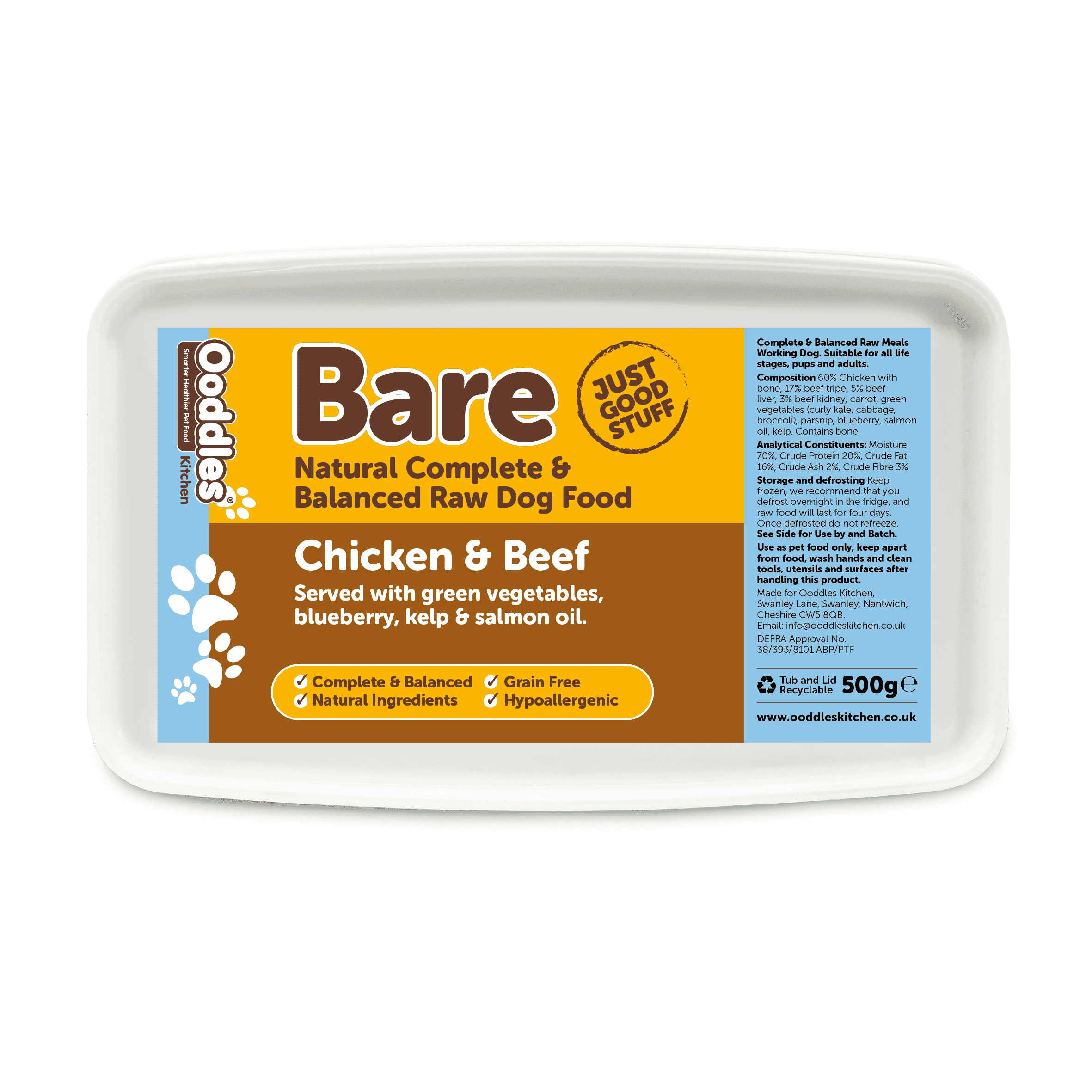 Chicken & Beef BARE Complete (Raw)